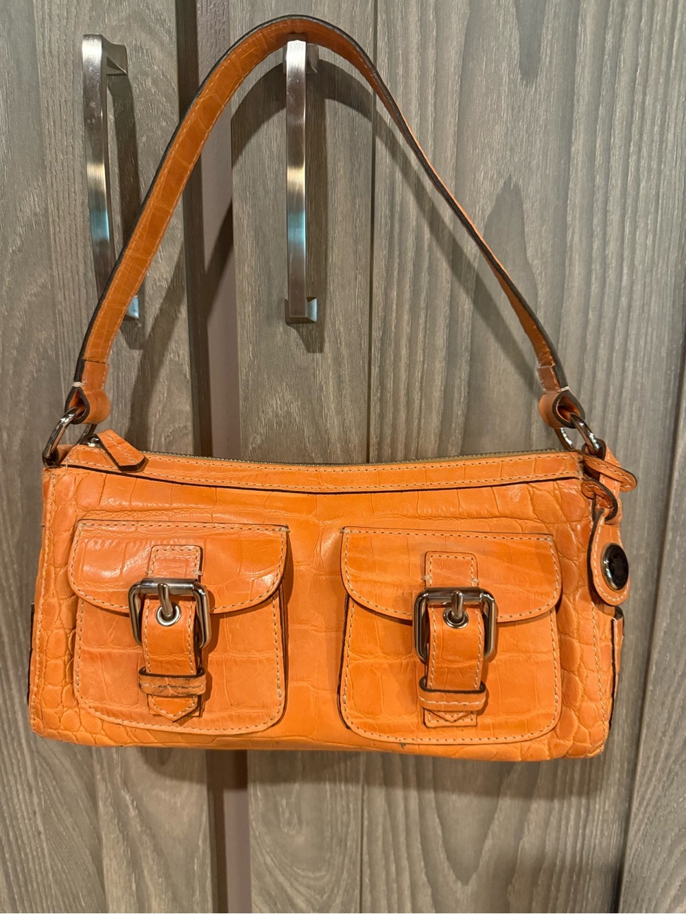 Vintage  Dooney & Bourke Nile Collection  Leather Shoulder Bag.